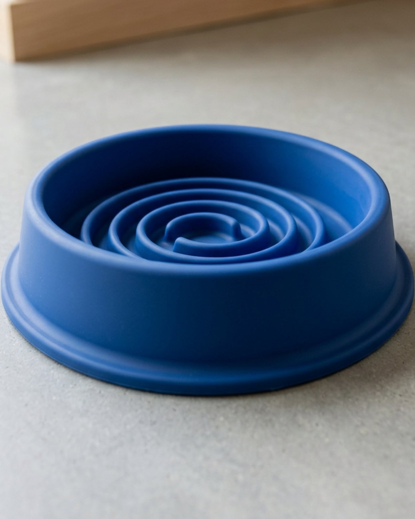 Vuros Silicone Slow Feeder Pet Bowl 900 mL Cobalt - Lifestyle view