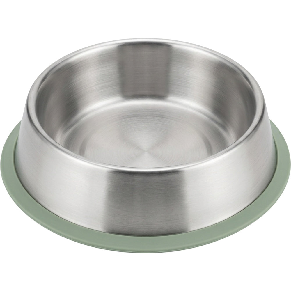 Vuros Stainless Steel Pet Bowl 1.6 L Sage Base - Product view